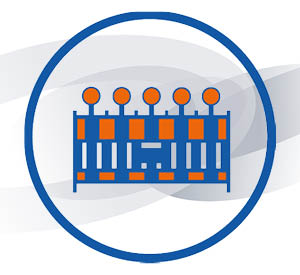 Icon einer Warnbarke